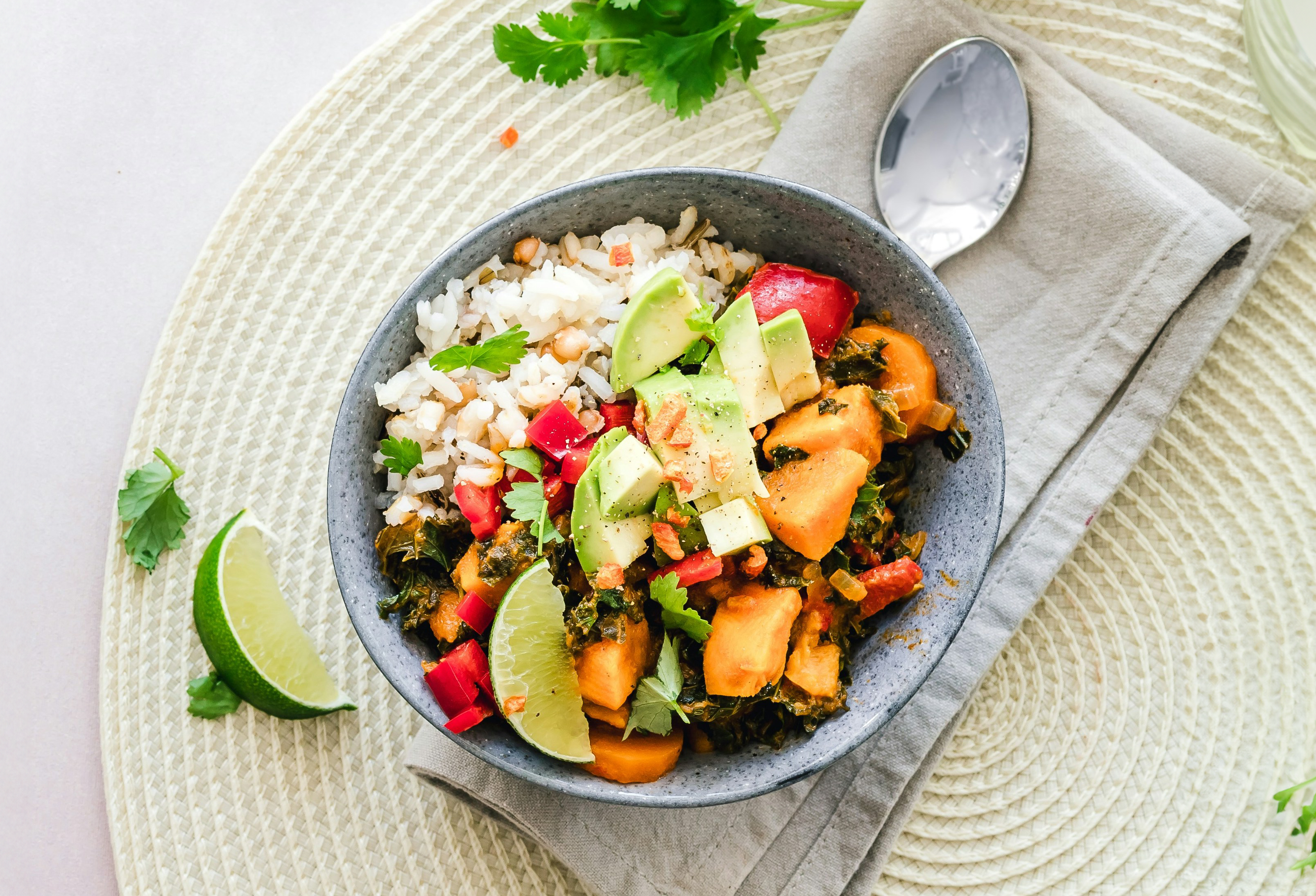 Bowl of kale salad